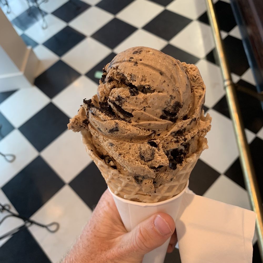 Foleys Ice Cream Shoppe - Coffee Oreo with waffle cone. - Ice Cream & Frozen Yogurt Near Me - Braintree, Massachusetts