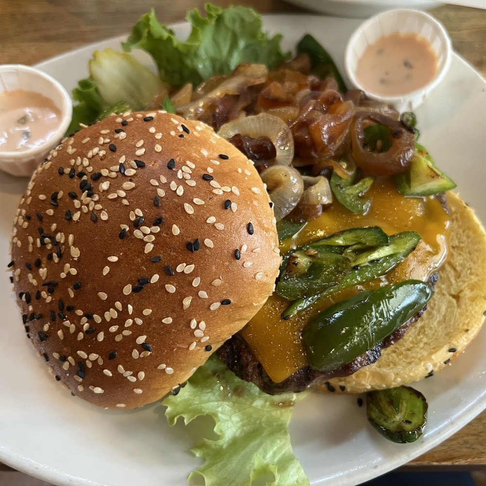 Barney's Gourmet Hamburgers - Santa Fe Burger - Burgers Near Me - Berkeley, California