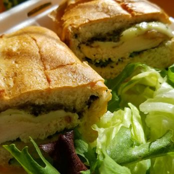 Kim's Deli - Chicken pesto sandwich special with salad and can of soda for right under $8. Highly recommended! - Delis Near Me - San Diego, California Kim's Deli - Chicken pesto sandwich special with salad and can of soda for right under $8. Highly recommended! - Delis Near Me - San Diego, California