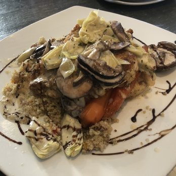 Local Station - Artichoke chicken with quinoa and roasted carrots - Cocktail Bars Near Me - Braselton, Georgia Local Station - Artichoke chicken with quinoa and roasted carrots - Cocktail Bars Near Me - Braselton, Georgia