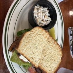 The Hungry Goat Cafe And Creamery - BLT with side of Mac salad