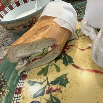 Champagne French Bakery Cafe - Turkey & Swiss Sandwich - Bakeries Near Me - Encinitas, California