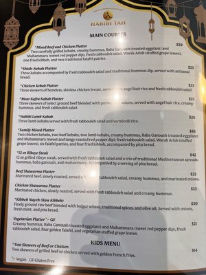 Menu photo 6 Habibi Tah Weston, FL Menu photo 6 Habibi Tah Weston, FL