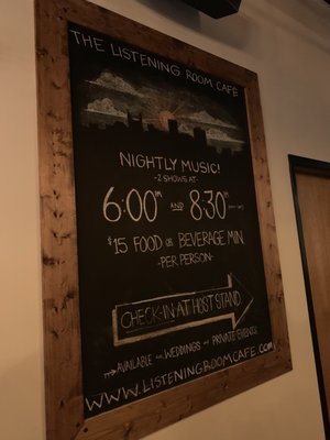 Menu photo 7 Listening Room Cafe Nashville, TN