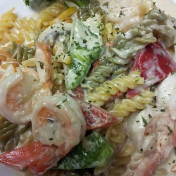 Go Pocha - Shrimp Alfredo pasta. Really good. - Korean Near Me - Los Angeles, California Go Pocha - Shrimp Alfredo pasta. Really good. - Korean Near Me - Los Angeles, California