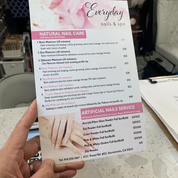 Everyday Nails & Spa - Pricing - Waxing Near Me - Sacramento, California