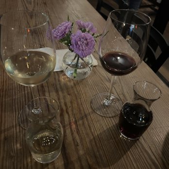 Claret Wine Bar - glasses of wine on a wooden table - Wine Bars Near Me - Sunnyside, New York Claret Wine Bar - glasses of wine on a wooden table - Wine Bars Near Me - Sunnyside, New York