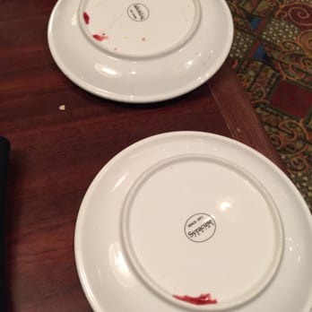 Ria's Restaurant & Lounge - Dirty plates served to the table. - Pizza Near Me - Jefferson City, Missouri