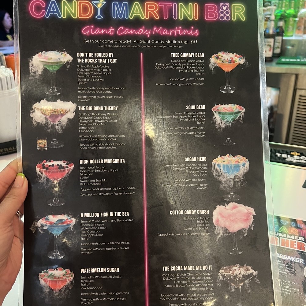 Candy Martini Bar - Menu 7/12/23 - Candy Stores Near Me - Las Vegas, Nevada Candy Martini Bar - Menu 7/12/23 - Candy Stores Near Me - Las Vegas, Nevada