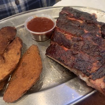 Cafe Telegraph - Half rack ribs and Hand-Cut Steak Fries. - Sports Bars Near Me - Saint Louis, Missouri
