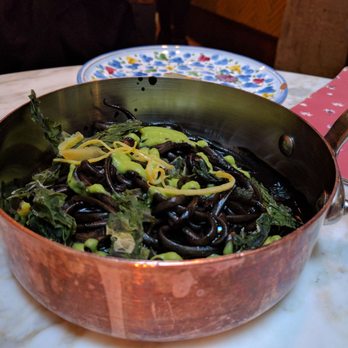 East Mamma - Squid ink pasta - Pizza Near Me - Paris, 75