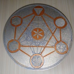 The Journey's Path - Crystal grid hand-painted