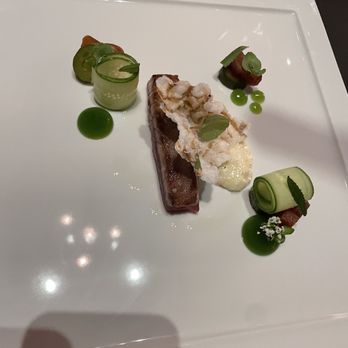 EVER - Miyazaki Beef with date, pickle, and black mint - New American Near Me - Chicago, Illinois