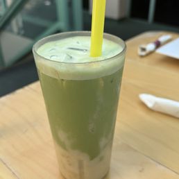 Banana Matcha (iced with oat milk) Banana Matcha (iced with oat milk)