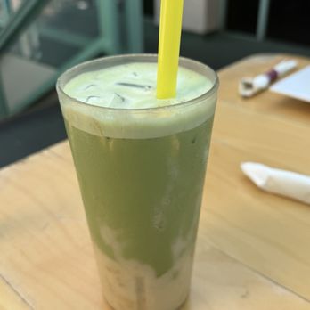 Old Town Caffe - Banana Matcha (iced with oat milk) - Coffee & Tea Near Me - Pasadena, California Old Town Caffe - Banana Matcha (iced with oat milk) - Coffee & Tea Near Me - Pasadena, California