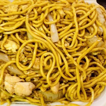 Hakka Village Chinese Restaurant - Village Hakka Special Noodles w/shrimp,beef,chicken - better than it looked. - Chinese Near Me - Brampton, Ontario