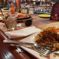 Shorty's Mexican Roadhouse - Bar view of dinner and drinks