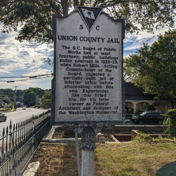 Union County Jail Historical Marker - Union County Jail Historical Marker, Union SC - Landmarks & Historical Buildings Near Me - Union, South Carolina Union County Jail Historical Marker - Union County Jail Historical Marker, Union SC - Landmarks & Historical Buildings Near Me - Union, South Carolina