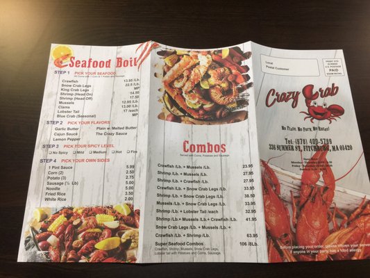 Menu photo 6 Crazy Crab Fitchburg, MA Menu photo 6 Crazy Crab Fitchburg, MA