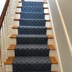 Small Diamond on Stairs and hallway runner