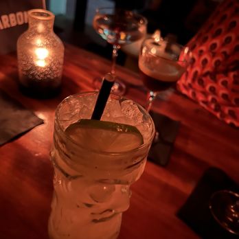 The Scape Goat - a drink in a mason jar - Cocktail Bars Near Me - Miami Beach, Florida