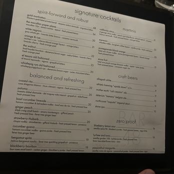 Steak 48 Del Mar - Drink menu - Steakhouses Near Me - Del Mar, California