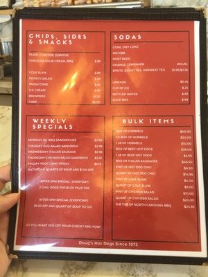 Menu photo 3 Doug's Hot Dogs Norfolk, VA