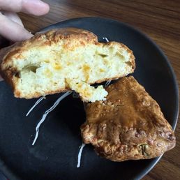 Jalapeño and cheddar scone