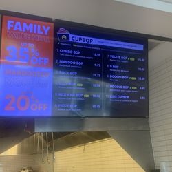 Cupbop - Korean BBQ - Menu