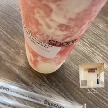 Sharetea - Strawberry ice blended lychee & ice cream - Coffee & Tea Near Me - San Leandro, California Sharetea - Strawberry ice blended lychee & ice cream - Coffee & Tea Near Me - San Leandro, California