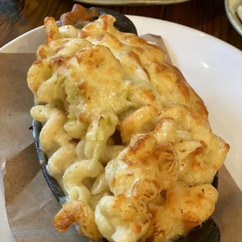 Kid Cashew - Cast Iron Mac & Cheese - Mediterranean Near Me - Charlotte, North Carolina Kid Cashew - Cast Iron Mac & Cheese - Mediterranean Near Me - Charlotte, North Carolina