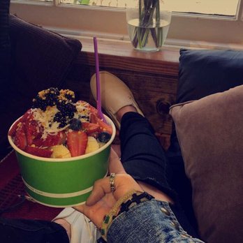 Cafe Dolce - Acai bowl was mouth watering. Filled with natural sweetness of acai, fruits, berries,& toppings. By far best bowl I've ever had. - Coffee & Tea Near Me - Solvang, California