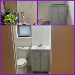Partial bathroom remodel
