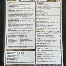 Sambino's European Bistro - 11072024 Current Menu side 2