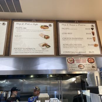 ACHILLES - Menu - Mediterranean Near Me - Santa Clara, California