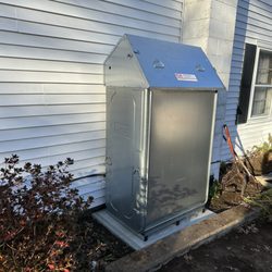 Tanks Be Gone - A Roth Tank model DWT1000L installed outside for a house with no basement