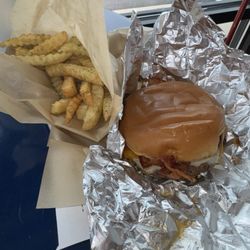 Ranch fries and burger