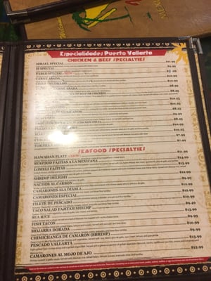 Menu photo 2 Puerto Vallarta Restaurant New Albany, IN Menu photo 2 Puerto Vallarta Restaurant New Albany, IN