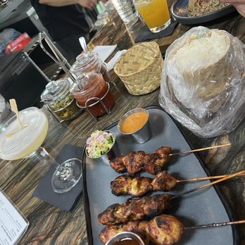 Le Thai - Chicken Satay Whiskey Ginger Sticky Rice - Thai Near Me - Las Vegas, Nevada Le Thai - Chicken Satay Whiskey Ginger Sticky Rice - Thai Near Me - Las Vegas, Nevada