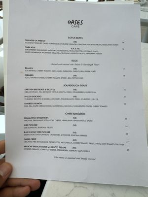Menu photo 2 Oases New York, NY