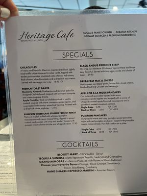 Menu photo 5 Heritage Cafe Aurora, CO