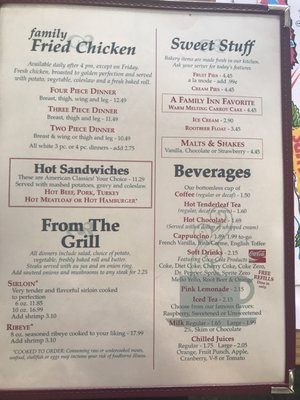 Menu photo 1 The Family Inn Wells, MI Menu photo 1 The Family Inn Wells, MI