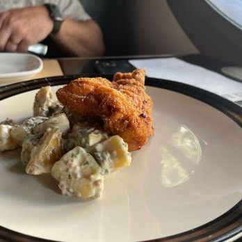 The Grey - Schnitzel and potato salad - New American Near Me - Savannah, Georgia The Grey - Schnitzel and potato salad - New American Near Me - Savannah, Georgia