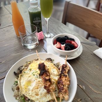 Maplewood Kitchen and Bar - Maplewood Hash with side of salmon (minus the goetta) - Breakfast & Brunch Near Me - Cincinnati, Ohio Maplewood Kitchen and Bar - Maplewood Hash with side of salmon (minus the goetta) - Breakfast & Brunch Near Me - Cincinnati, Ohio