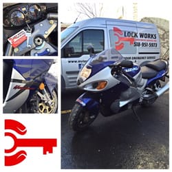 Lock Works Locksmith Service - Lost key replacement for a Suzuki Motorcycle.