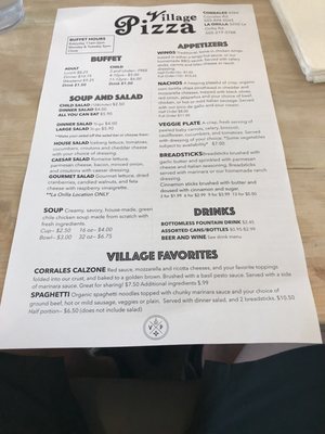 Menu photo 8 Village Pizza Albuquerque, NM