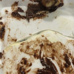 Melted styrofoam