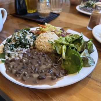 Peace Natural Vegan Food - This was the large plate that my friend got. - Salad Near Me - Berkeley, California Peace Natural Vegan Food - This was the large plate that my friend got. - Salad Near Me - Berkeley, California