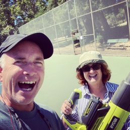 Opie from Friends of Dimond Park Helps keep it nice! I'm Bill Patton from Patton School of Tennis.