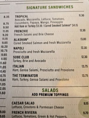 Menu photo 5 La Sandwicherie - Wynwood Miami, FL